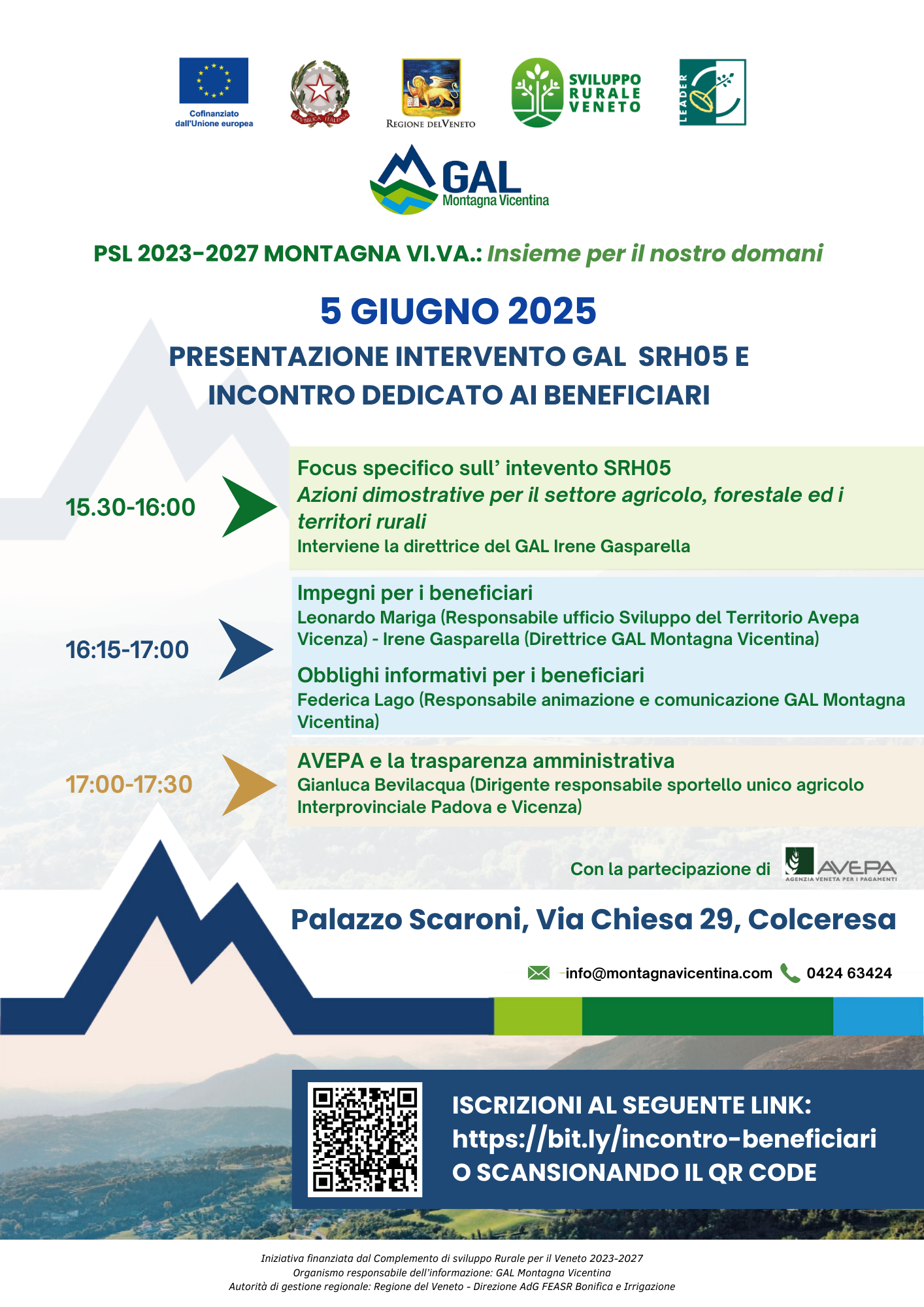 Invito all’incontro dedicato ai beneficiari dei bandi GAL e di presentazione del bando SRH05