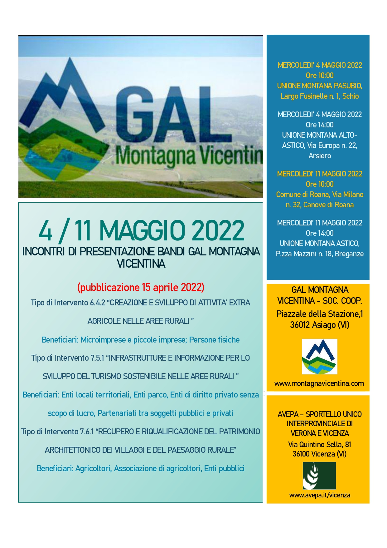 BANDI GAL MONTAGNA VICENTINA 2022